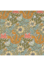 Barbara Brackman Morris Manor, Best of Morris, Compton in Porcelain, Fabric Half-Yards
