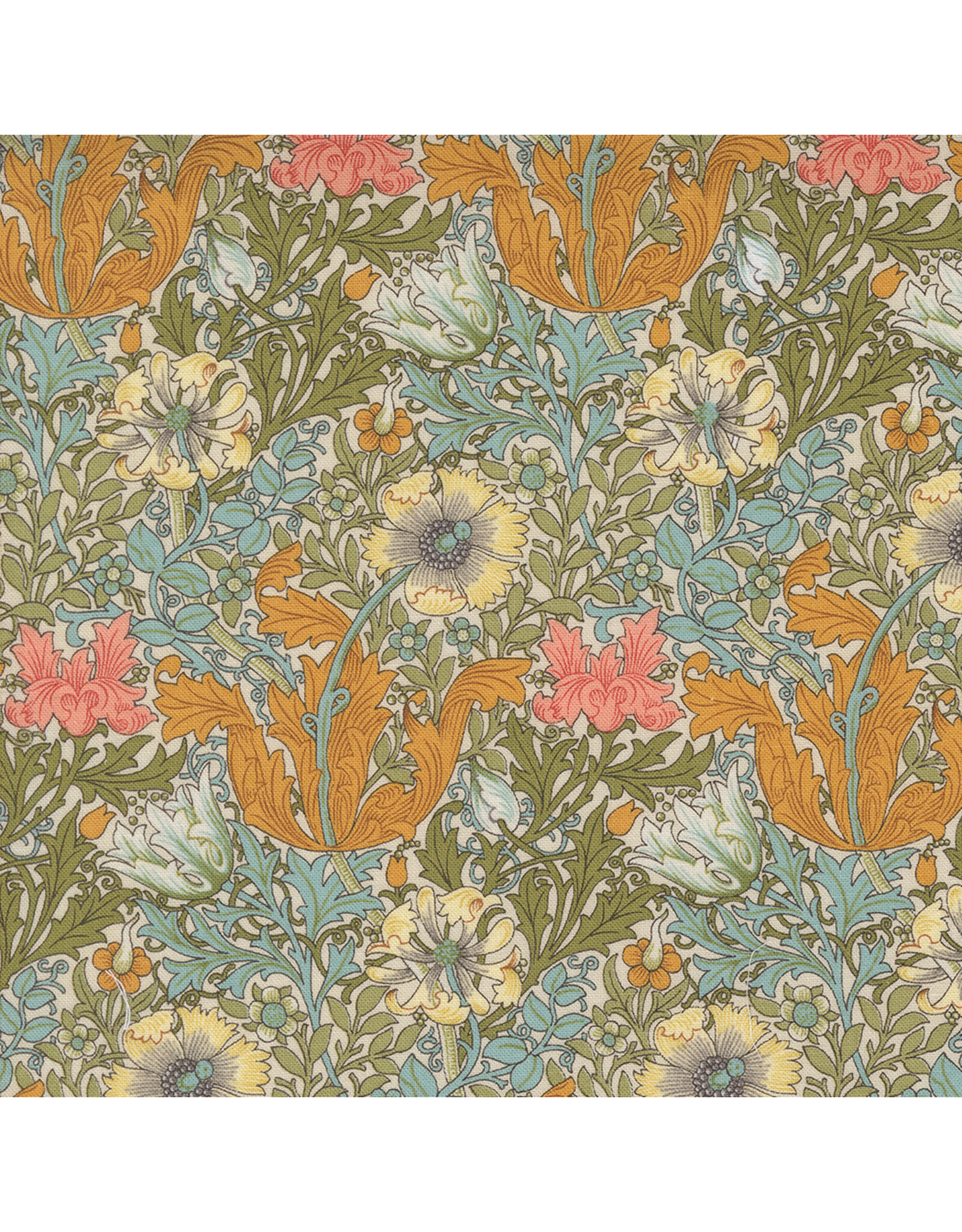Barbara Brackman Morris Manor, Best of Morris, Compton in Porcelain, Fabric Half-Yards