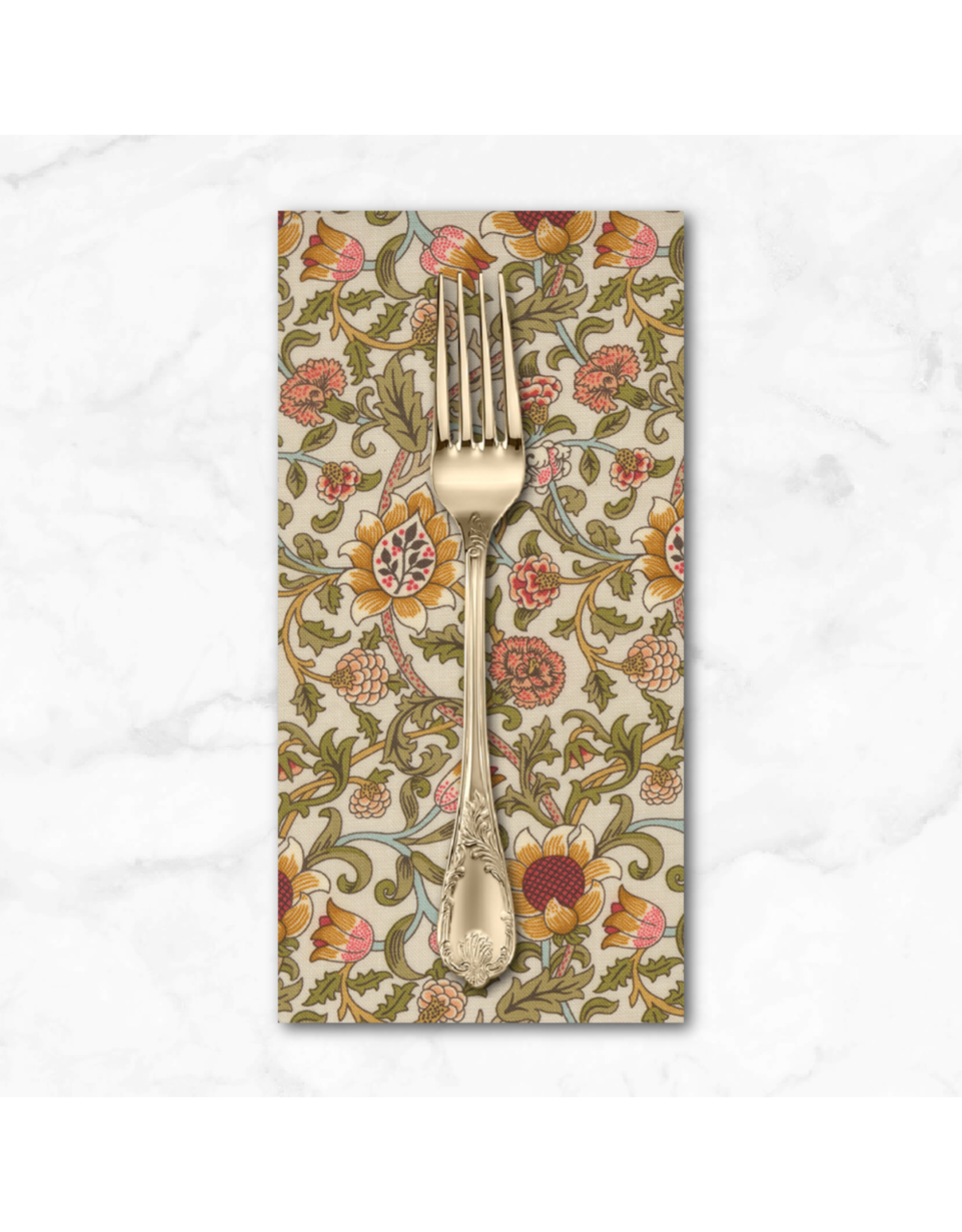 PD's Barbara Brackman Collection Morris Manor, Best of Morris, Evenlode in Porcelain, Dinner Napkin