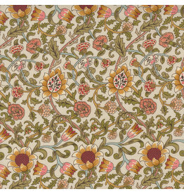 Barbara Brackman Morris Manor, Best of Morris, Evenlode in Porcelain, Fabric Half-Yards