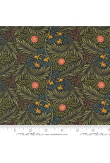 PD's Barbara Brackman Collection Morris Manor, Best of Morris, Larkspur in Ebony, Dinner Napkin