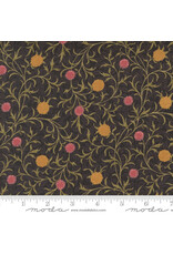Barbara Brackman Morris Manor, Best of Morris, Scroll in Ebony, Fabric Half-Yards