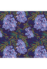 Kathy Doughty Wandering Eye, Jacaranda in Cool, Fabric Half-Yards