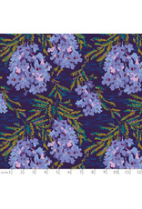 Kathy Doughty Wandering Eye, Jacaranda in Cool, Fabric Half-Yards