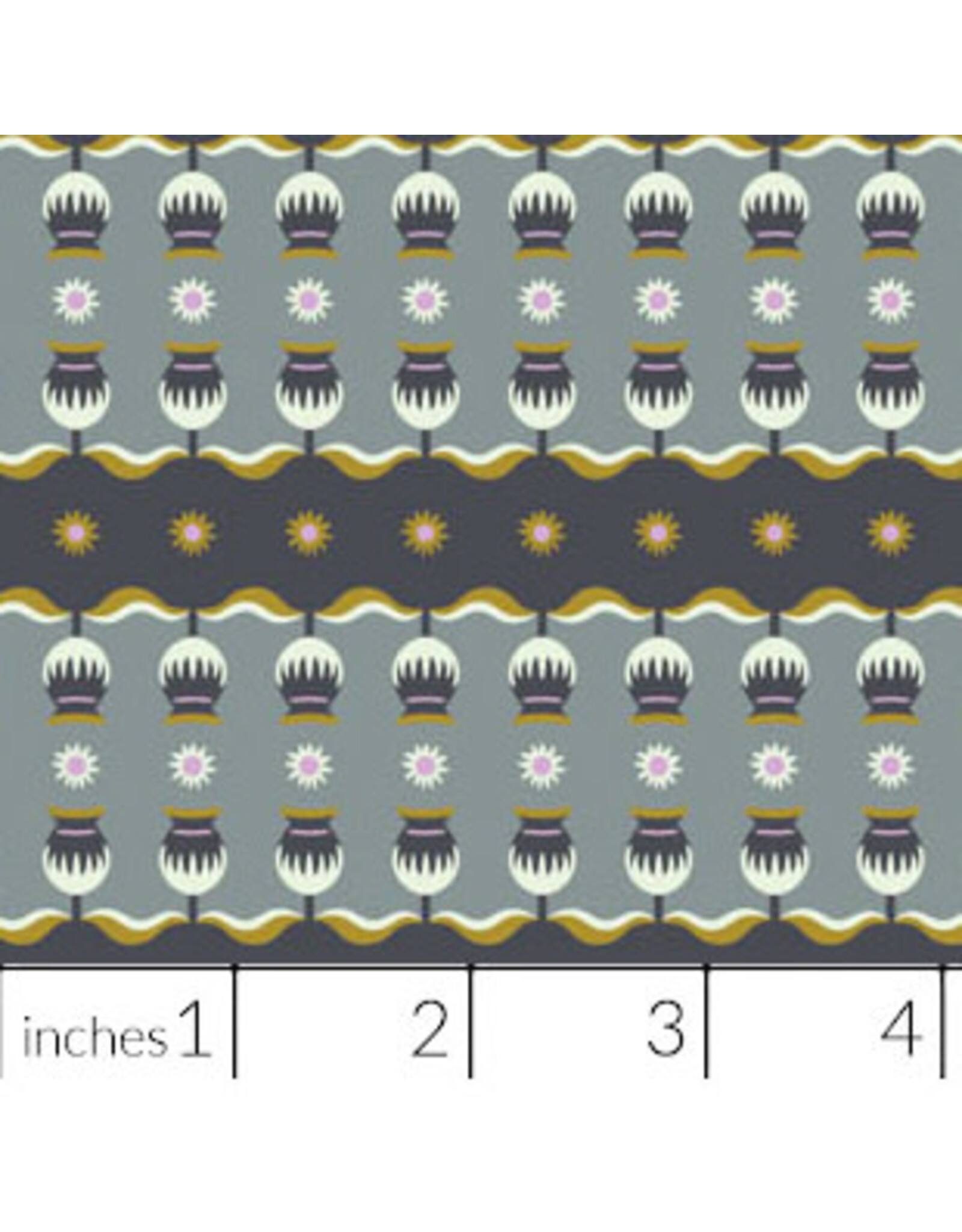 Kathy Doughty ON SALE-5 YARD CUT, Wandering Eye, Gumnut in Neutral