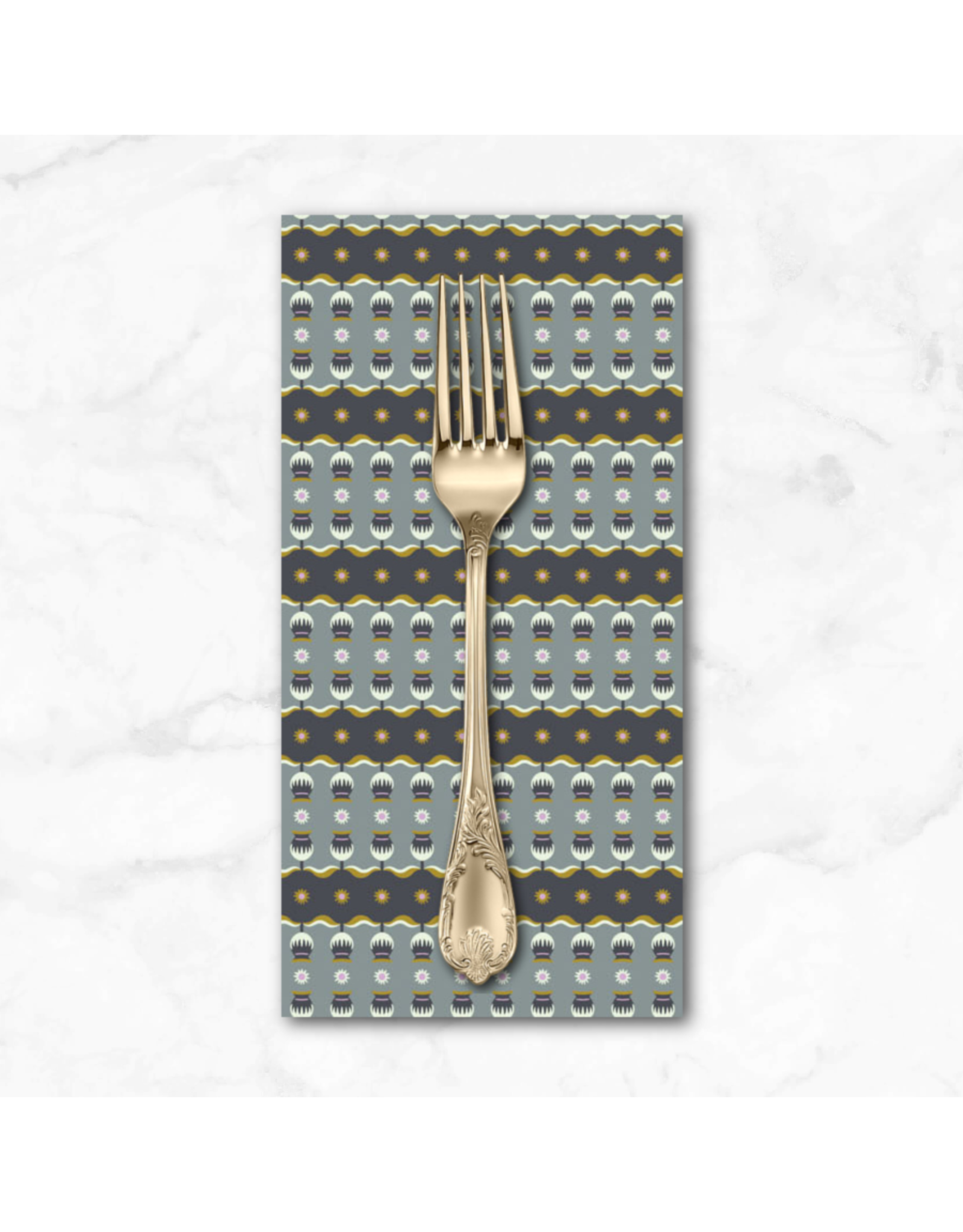 PD's Kathy Doughty Collection Wandering Eye, Gumnut in Neutral, Dinner Napkin