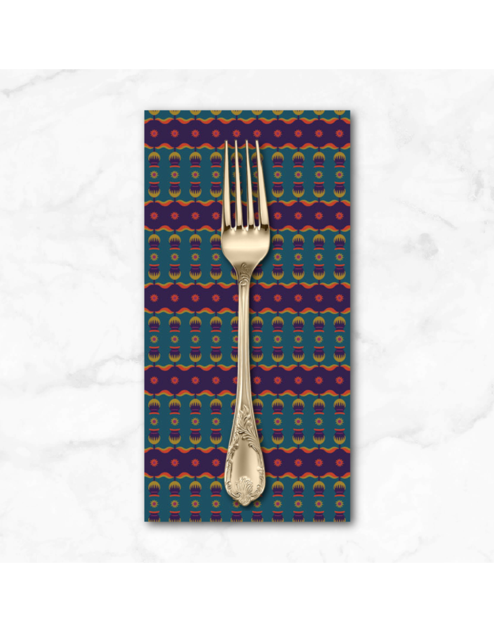 PD's Kathy Doughty Collection Wandering Eye, Gumnut in Cool, Dinner Napkin