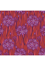 Kathy Doughty ON SALE-5 YARD CUT, Wandering Eye, Agapantha in Warm