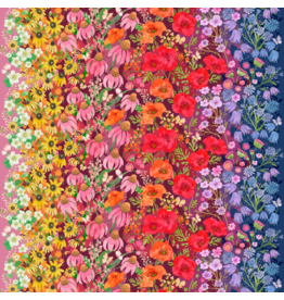 Moda Superbloom,  Wildflowers Ombre in Jewel, Fabric Half-Yards