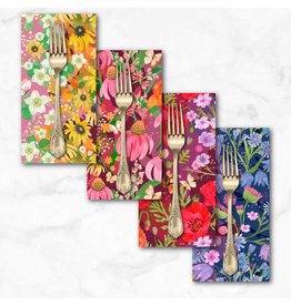 PD's Moda Collection Superbloom, Wildflowers Ombre in Jewel, Dinner Napkin