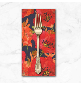 PD's Moda Collection Superbloom, Poppy in Indigo, Dinner Napkin