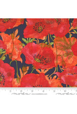 PD's Moda Collection Superbloom, Poppy in Indigo, Dinner Napkin