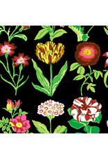 Kaffe Fassett Collective Kaffe Collective, Flower Studies in Black, Fabric Half-Yards
