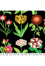 Kaffe Fassett Collective Kaffe Collective, Flower Studies in Black, Fabric Half-Yards
