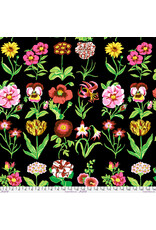 Kaffe Fassett Collective Kaffe Collective 2025, Flower Studies in Black, Fabric Half-Yards