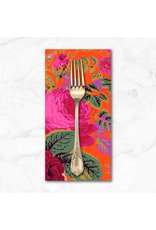 PD's Kaffe Fassett Collection Kaffe Collective, Gradi Floral in Tomato, Dinner Napkin