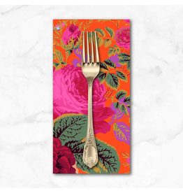 PD's Kaffe Fassett Collection Kaffe Collective, Gradi Floral in Tomato, Dinner Napkin