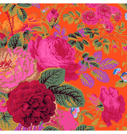 Kaffe Fassett Collective Kaffe Collective, Gradi Floral in Tomato, Fabric Half-Yards