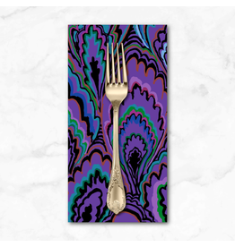 PD's Kaffe Fassett Collection Kaffe Collective, Marble Scallops in Purple, Dinner Napkin