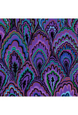 Kaffe Fassett Collective Kaffe Collective 2025, Marble Scallops in Purple, Fabric Half-Yards