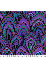 Kaffe Fassett Kaffe Collective 2025, Marble Scallops in Purple, Fabric Half-Yards