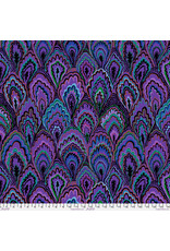 Kaffe Fassett Kaffe Collective 2025, Marble Scallops in Purple, Fabric Half-Yards