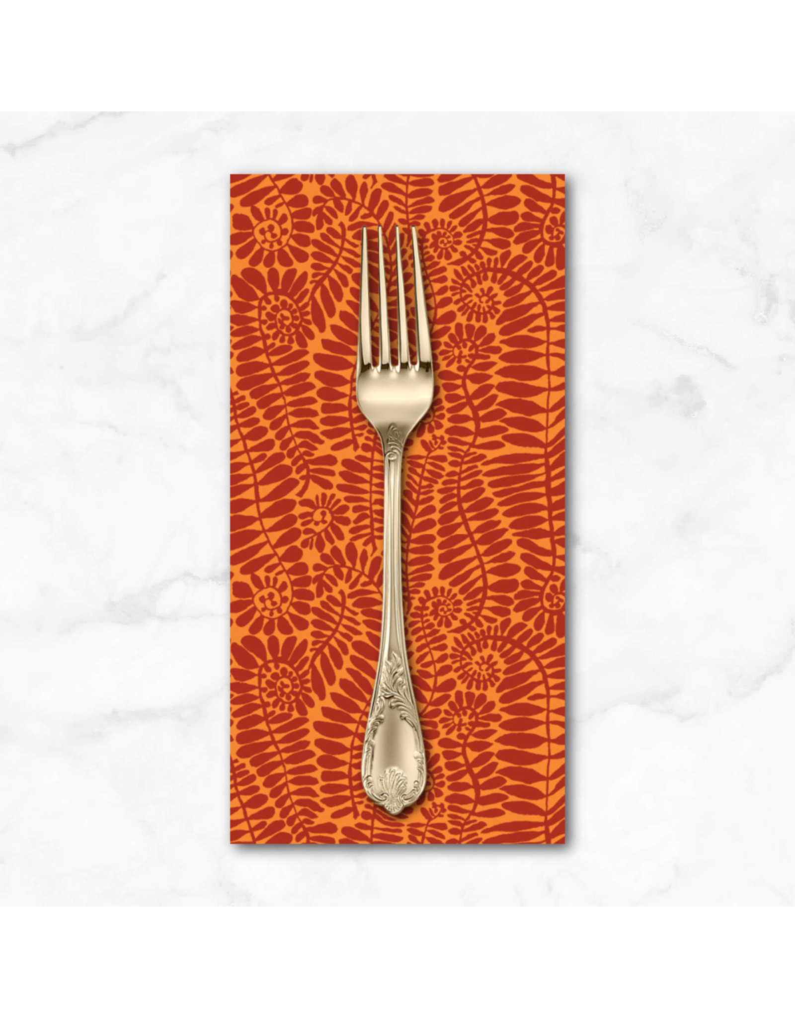 PD's Kaffe Fassett Collection Kaffe Collective, SM Fronds in Melon, Dinner Napkin
