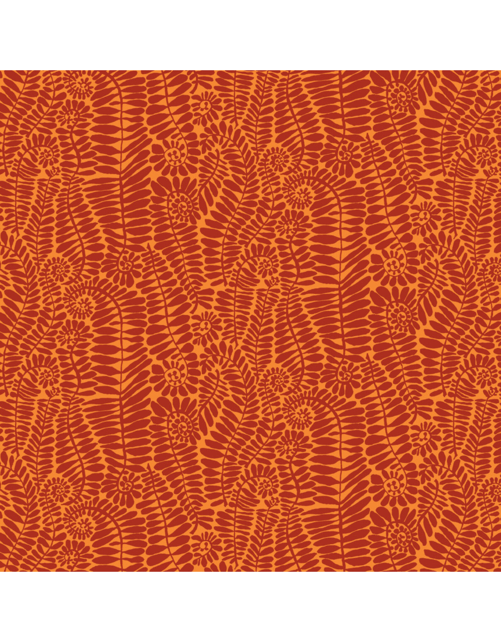 Kaffe Fassett Collective Kaffe Collective, SM Fronds in Melon, Fabric Half-Yards