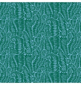Kaffe Fassett Kaffe Collective 2025, SM Fronds in Turquoise, Fabric Half-Yards