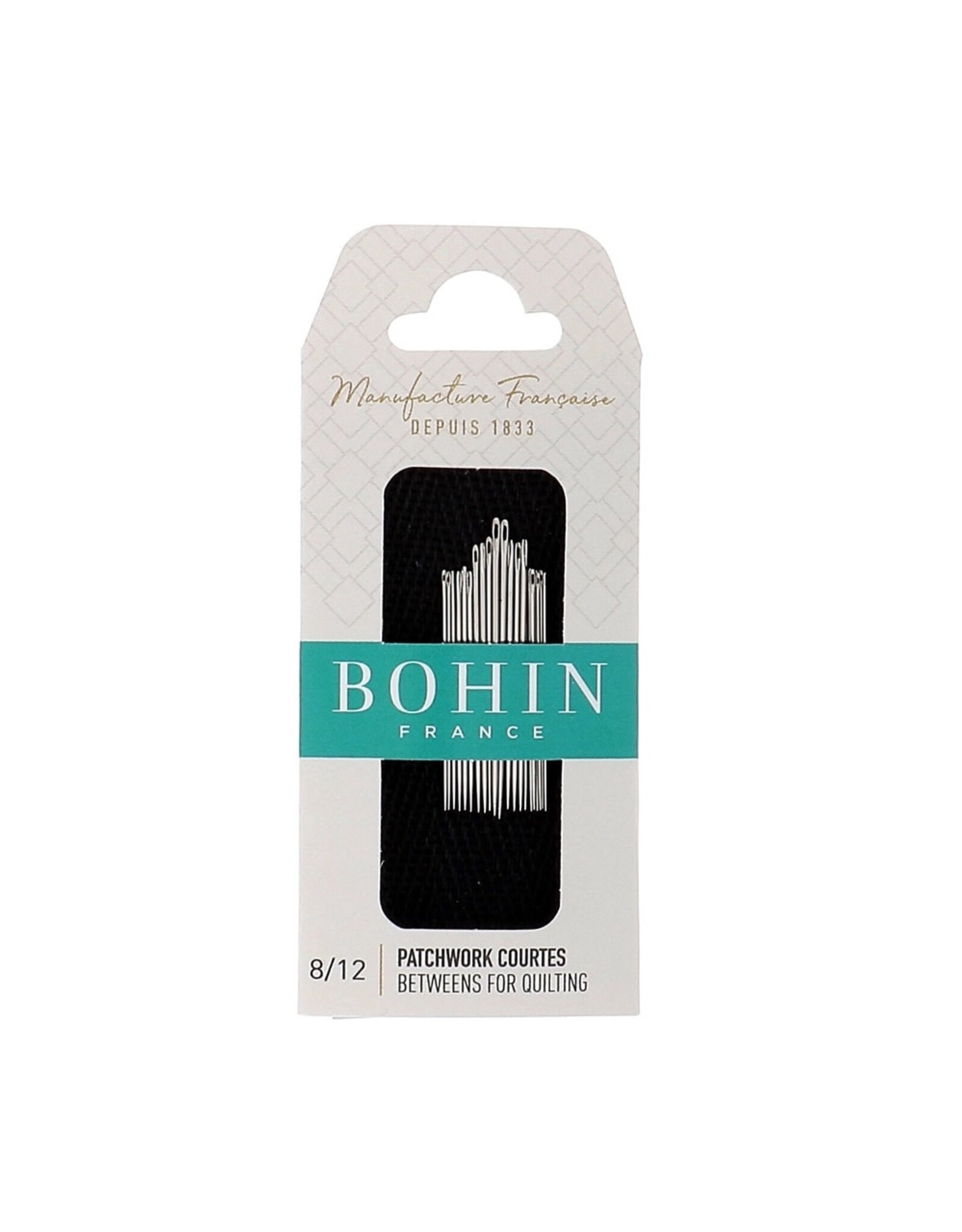 Bohin Betweens Quilting Needles asst. sizes 8/12, 20ct.