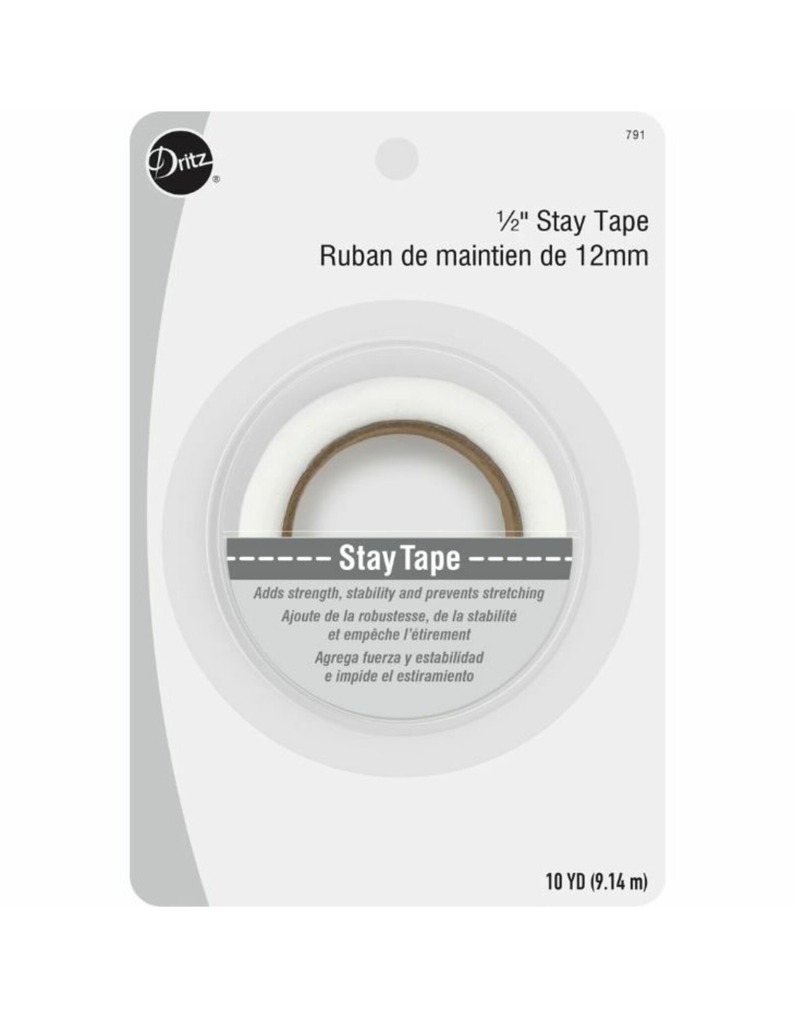Dritz Stay Tape - 1/2” x 10 yds
