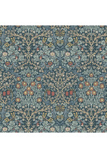 William Morris & Co. Morris & Co., Classics, Blackthorne in Indigo, Fabric Half-Yards