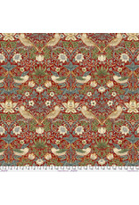 William Morris & Co. Morris & Co, Classics, Strawberry Thief in Red, Fabric Half-Yards