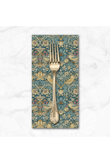 PD's William Morris Collection Morris & Co, Classics, Mini Strawberry Thief in Teal, Dinner Napkin