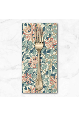 PD's William Morris Collection Morris & Co, Classics, Honeysuckle in Aqua, Dinner Napkin