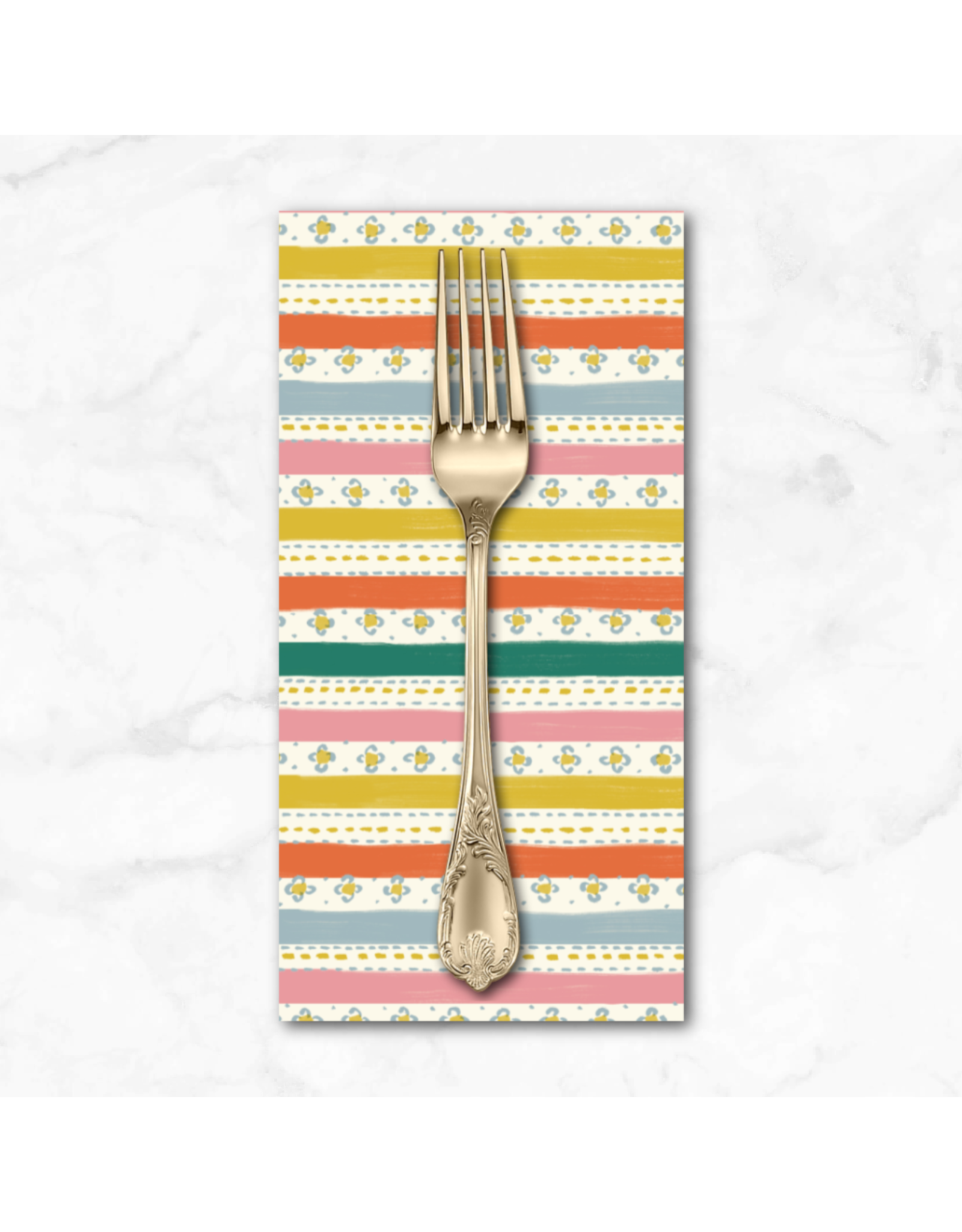 PD's Cloud9 Collection Happy Homestead, Stripes and Stitches in Multi, Dinner Napkin