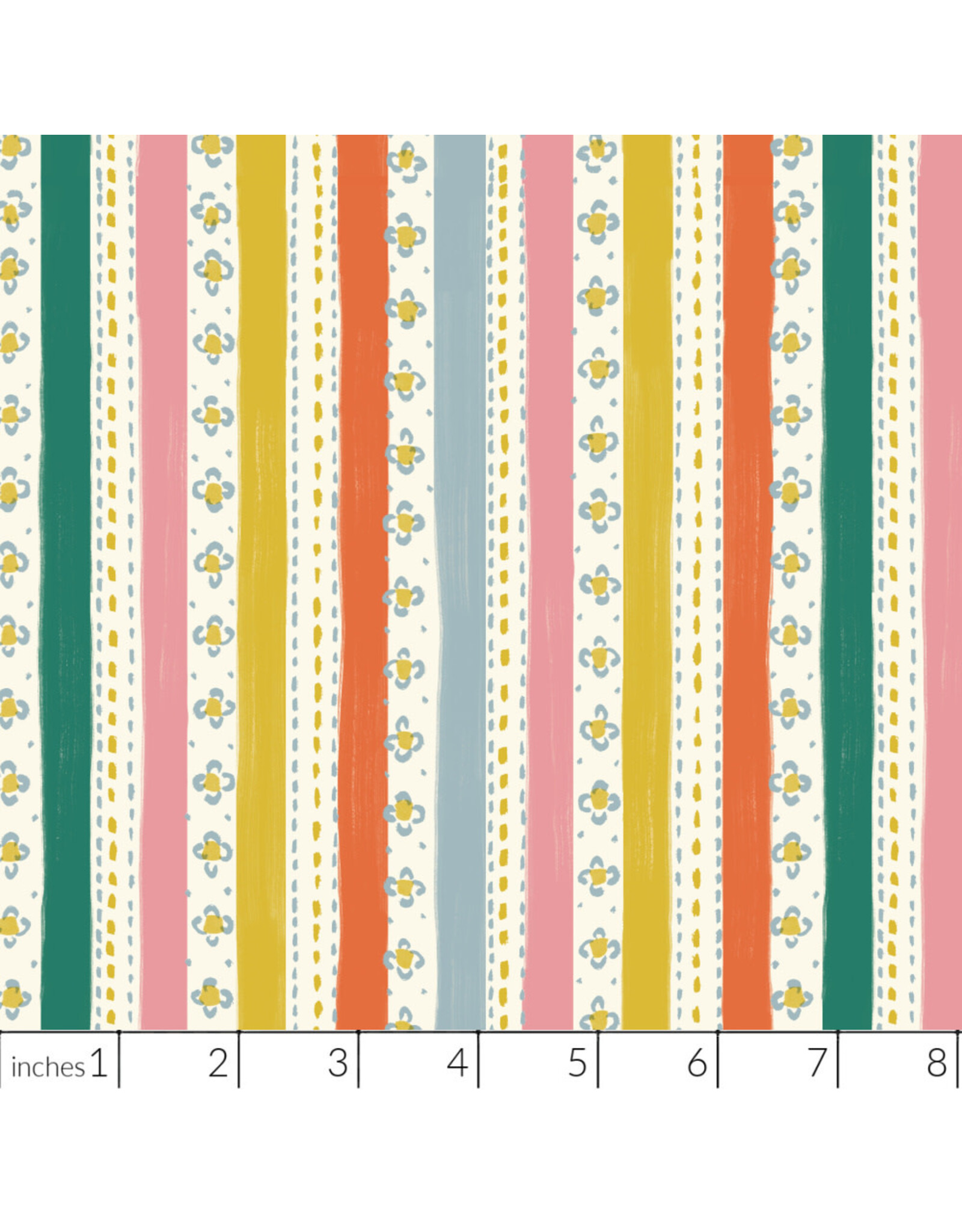 PD's Cloud9 Collection Happy Homestead, Stripes and Stitches in Multi, Dinner Napkin