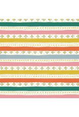 PD's Cloud9 Collection Happy Homestead, Stripes and Stitches in Multi, Dinner Napkin