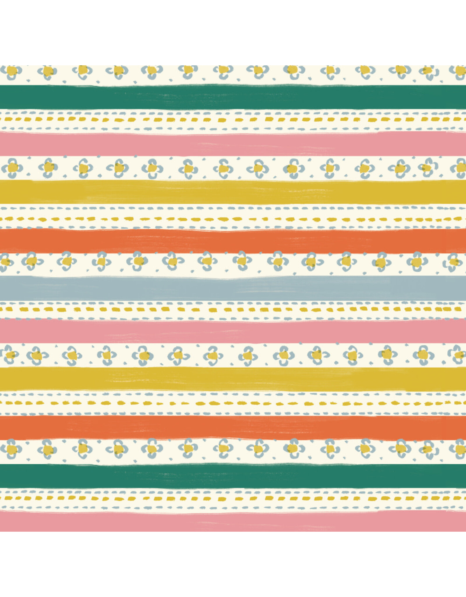 PD's Cloud9 Collection Happy Homestead, Stripes and Stitches in Multi, Dinner Napkin
