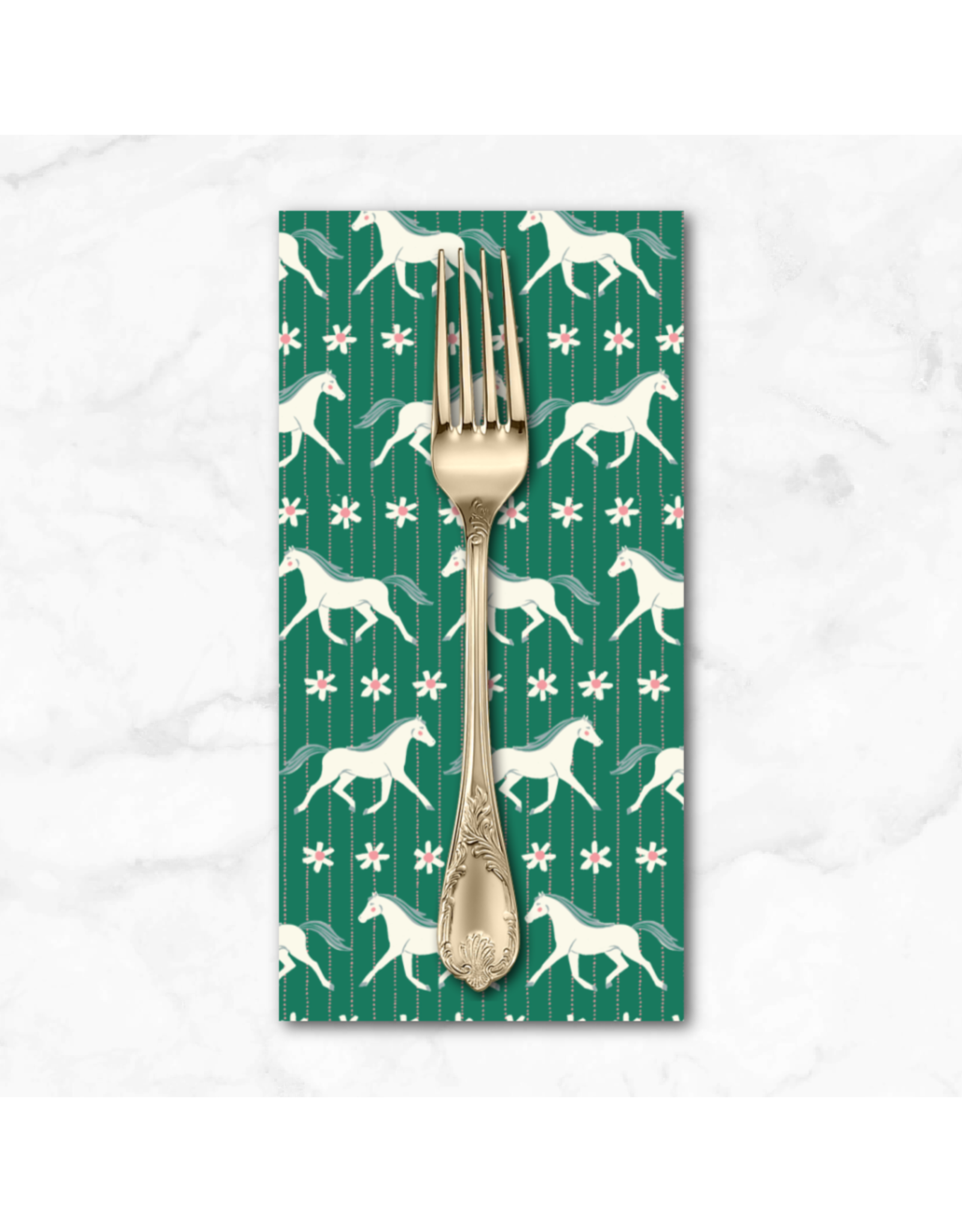PD's Cloud9 Collection Happy Homestead, Howdy in Green, Dinner Napkin
