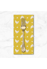 PD's Cloud9 Collection Happy Homestead, Happy Hens in Gold, Dinner Napkin