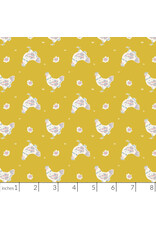 PD's Cloud9 Collection Happy Homestead, Happy Hens in Gold, Dinner Napkin