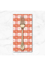 PD's Cloud9 Collection Happy Homestead, Gingham in Pink Orange, Dinner Napkin