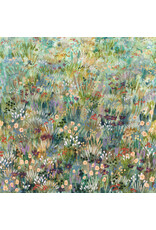 Create Joy Project Wanderlust, Wildflower Grove Border Print in Field, Fabric Half-Yards