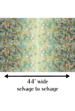 Create Joy Project Wanderlust, Wildflower Grove Border Print in Field, Fabric Half-Yards