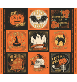 Moda Home Sweet Haunt, Panel in Multi, 36" x 44" Fabric Panel