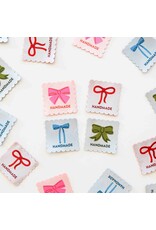 Sarah Hearts Bows Multipack - Woven Label Tags, Set of 4