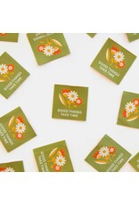 Sarah Hearts Good Things Take Time - Woven Label Tags, Set of 4