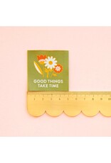 Sarah Hearts Good Things Take Time - Woven Label Tags, Set of 4