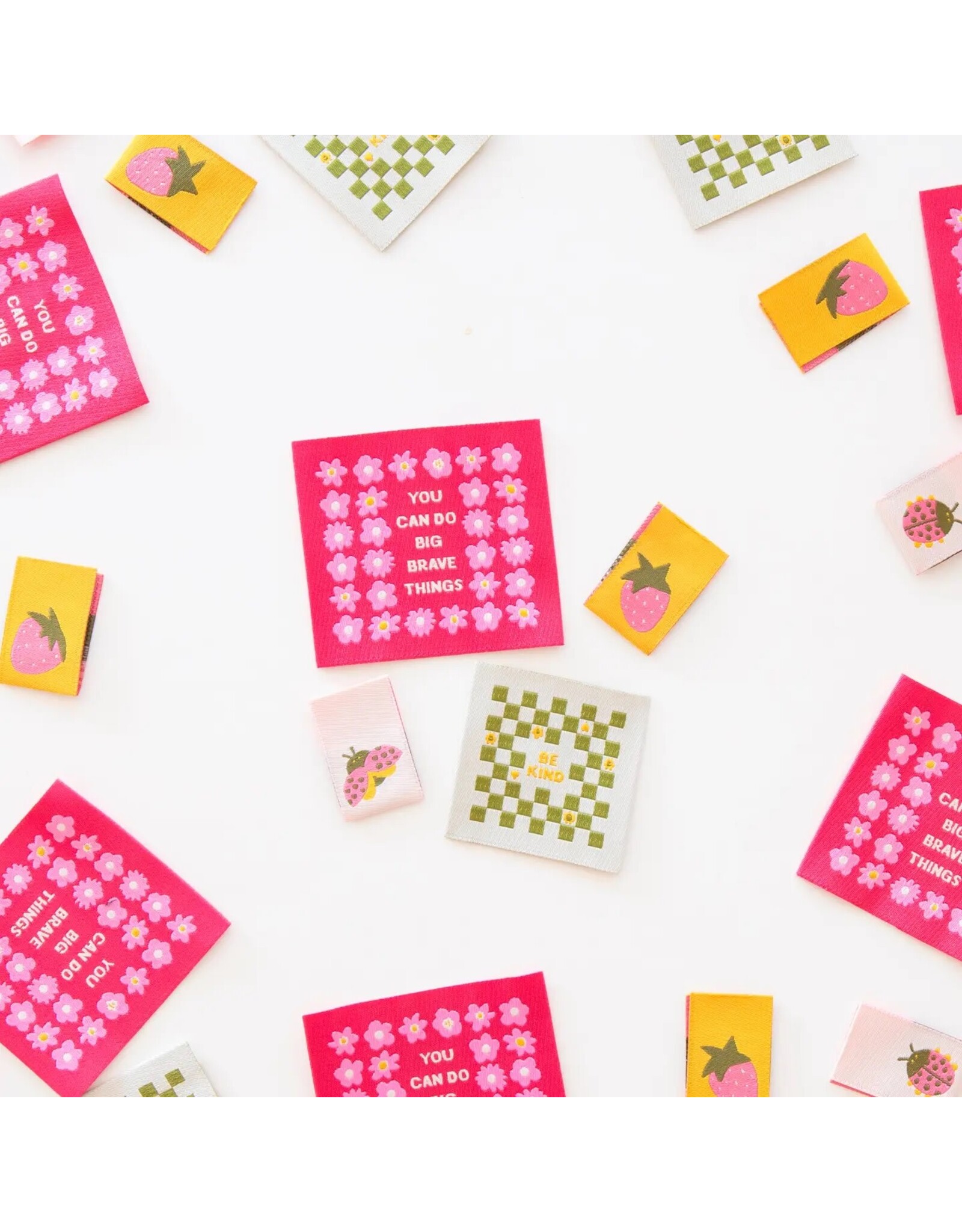 Sarah Hearts Joyful June Multipack - Woven Label Tags, Set of 4